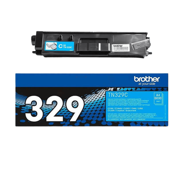 Brother Original TN329C XXL cyan toner | Innehåll: 6000 sidor