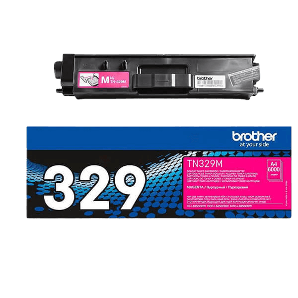 Brother Original TN329M XXL magenta toner | Innehåll: 6000 sidor