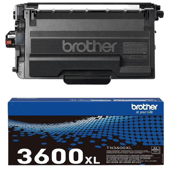 Brother Original TN3600XL svart toner | Innehåll: 6000 sidor