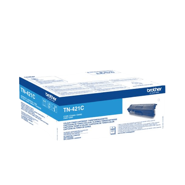 Brother Original TN421C cyan toner | Innehåll: 1800 sidor