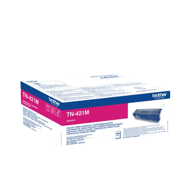 Brother Original TN421M magenta toner | Innehåll: 1800 sidor