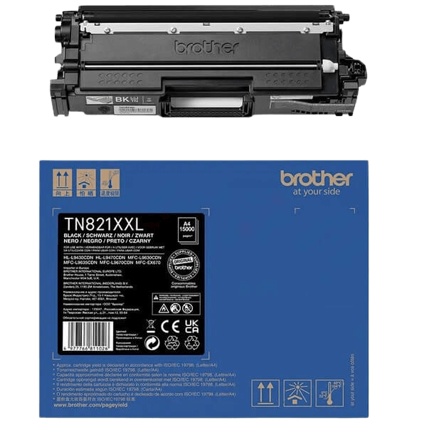 Brother Original TN821XXLBK XXL svart toner | Innehåll: 15000 sidor