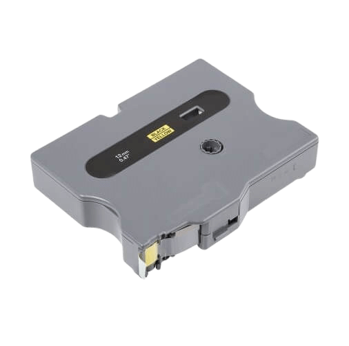 PixoJet Brother TX631 12 mm x 15 m Svart text / Gul tejp