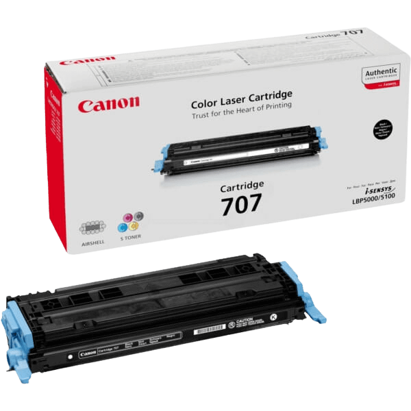 Canon Original 707 9424A004 svart toner | Innehåll: 2500 sidor