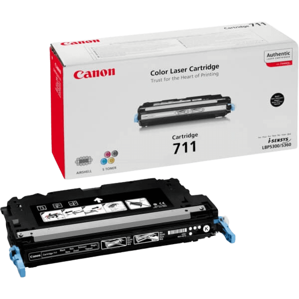 Canon Original 711BK 1660B002 svart toner | Innehåll: 6000 sidor