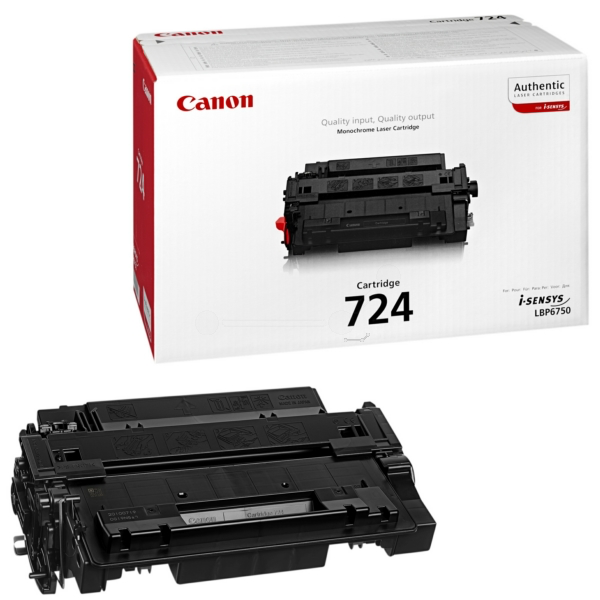 Canon Original 724 3481B002 svart toner | Innehåll: 6000 sidor