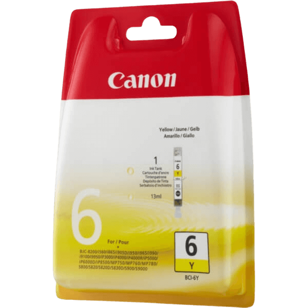 Canon Original BCI-6Y 4708A002 gul bläckpatron | Innehåll: 13 ml.