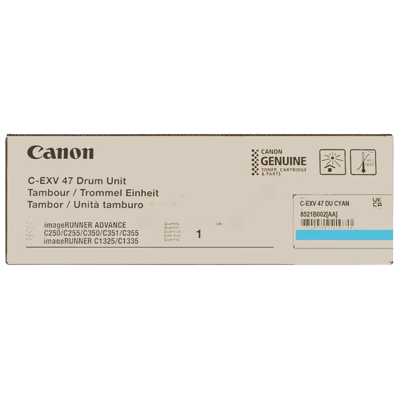 Canon Original C-EXV47C 8521B002 cyan trumma | Innehåll: 33000 sidor