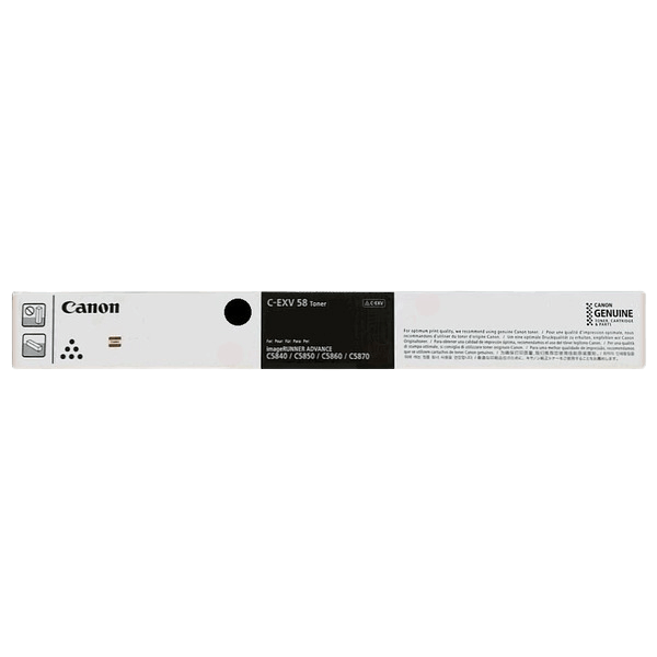 Canon Original C-EXV58 BK 3763C002 XL svart toner | Innehåll: 71000 sidor