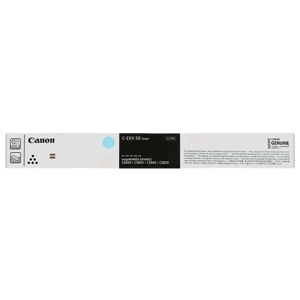 Canon Original C-EXV58 C 3764C002 XL cyan toner | Innehåll: 60000 sidor