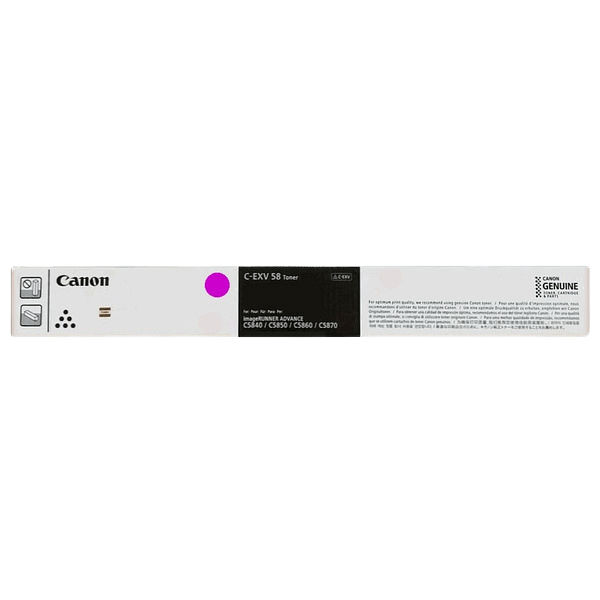 Canon Original C-EXV58 M 3765C002 XL magenta toner | Innehåll: 60000 sidor