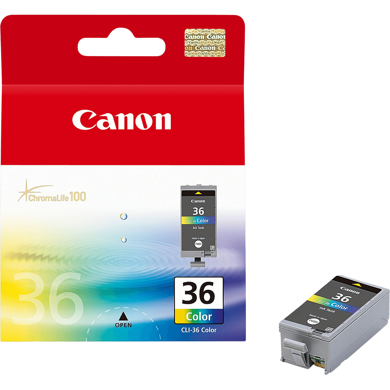 Canon Original CLI-36CLR 1511B001 4 färger i en bläckpatron | Innehåll: 110 sidor