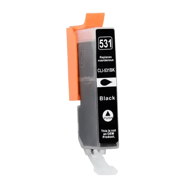 PixoJet Canon CLI-531BK 6118C001 svart bläckpatron | Innehåll: 12 ml.