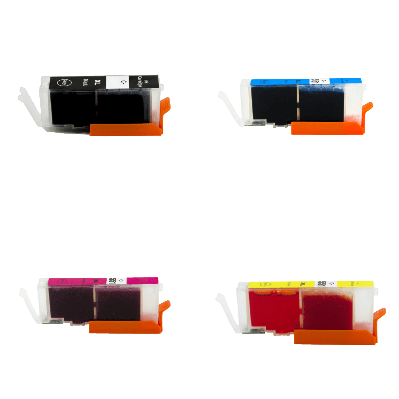 PixoJet Canon CLI-551XL rabattpaket - 4 st.