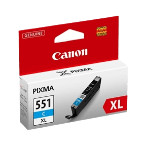 Canon Original CLI-551XLC 6444B001 cyan bläckpatron | Innehåll: 11 ml.