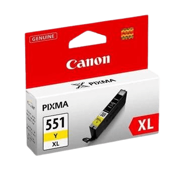 Canon Original CLI-551XLY 6446B001 gul bläckpatron | Innehåll: 11 ml.