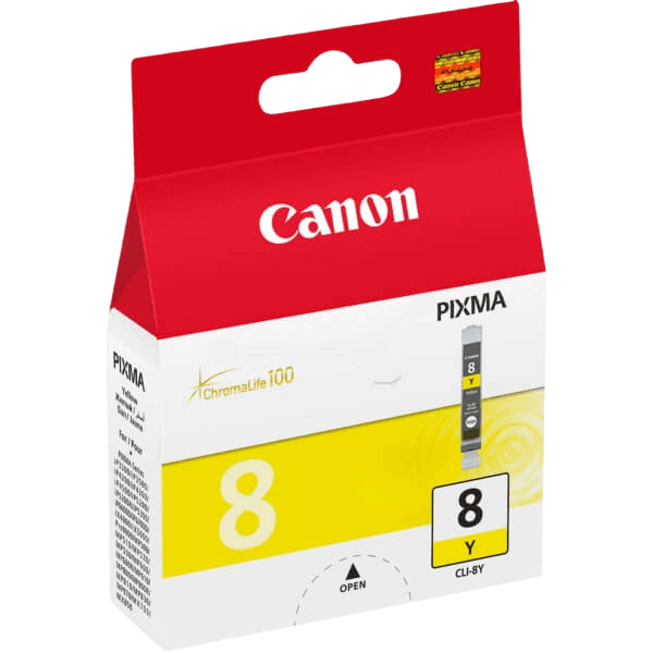 Canon Original CLI-8Y 0623B001 gul bläckpatron | Innehåll: 13 ml.