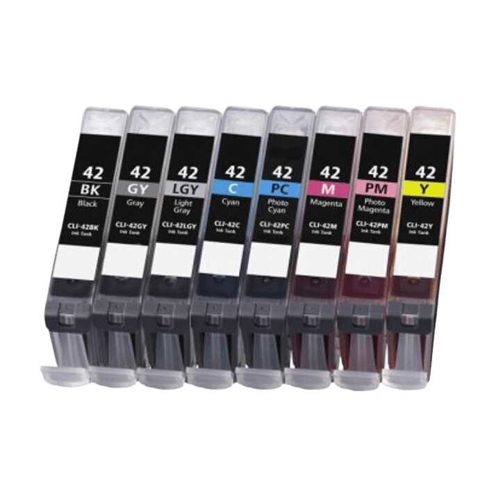 PixoJet Canon CLI42 XL rabattpaket - 8 st.