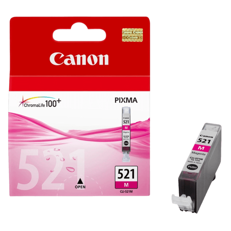 Canon Original CLI521M 2935B001 magenta bläckpatron | Innehåll: 9 ml.