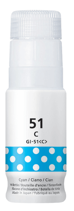 PixoJet Canon GI-51C 4546C001 cyan bläck refill | Innehåll: 70 ml.