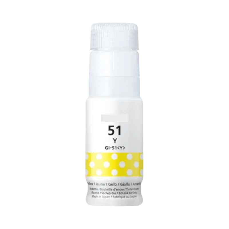 PixoJet Canon GI-51Y 4548C001 gul bläck refill | Innehåll: 70 ml.