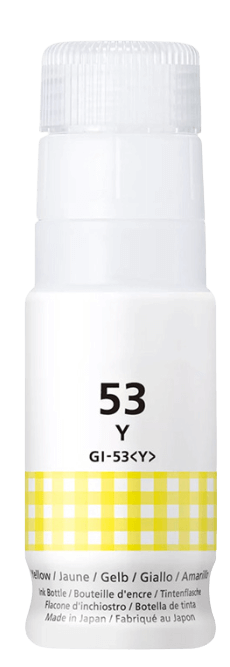 PixoJet Canon GI-53Y 4690C001 gul bläck refill | Innehåll: 60 ml.