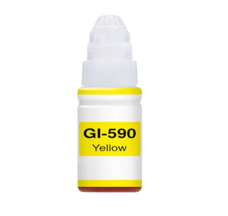 PixoJet Canon GI-590Y 1606C001 gul bläck refill | Innehåll: 70 ml.