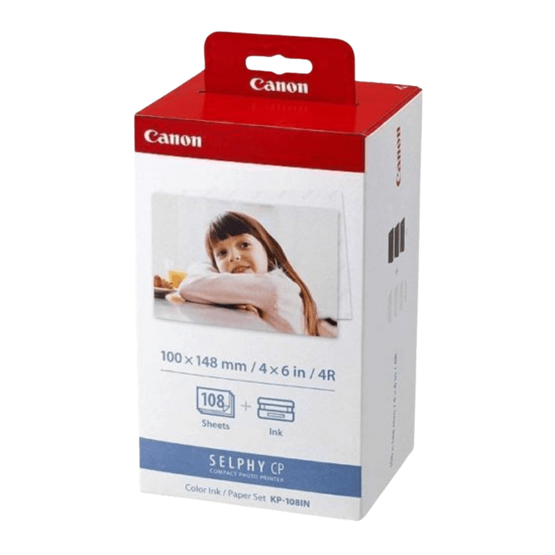 Canon Original KP-108IN 3115B001 10 x 15 cm 3 färger i en rabattpaket | Innehåll: 108 sidor