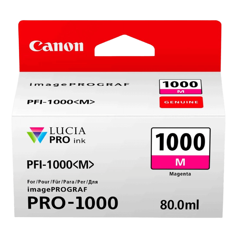 Canon Original PFI-1000M 0548C001 magenta bläckpatron | Innehåll: 80 ml.