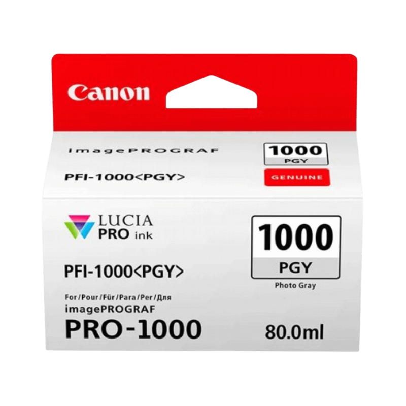 Canon Original PFI-1000PGY 0553C001 foto grå bläckpatron | Innehåll: 80 ml.