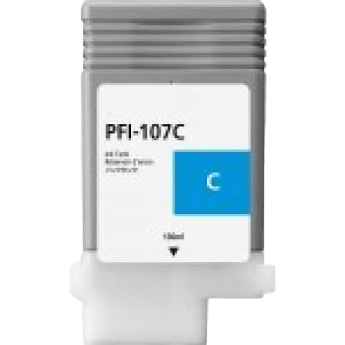 PixoJet Canon PFI-107C 6706B001 cyan bläckpatron | Innehåll: 130 ml.