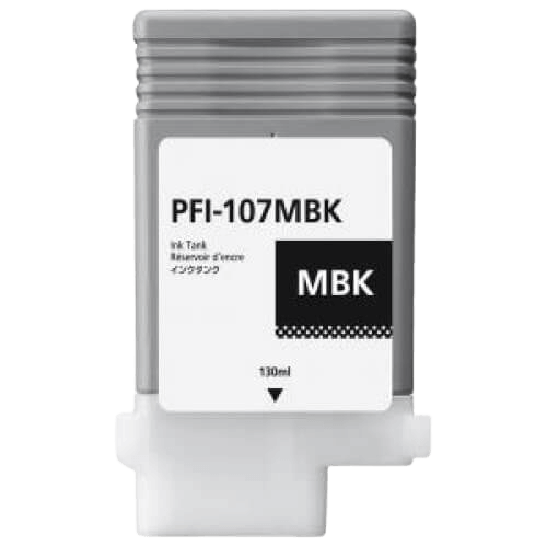PixoJet Canon PFI-107MBK 6704B001 matt svart bläckpatron | Innehåll: 130 ml.