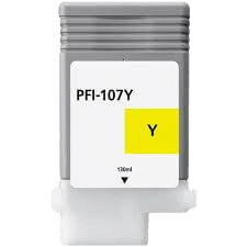 PixoJet Canon PFI-107Y 6708B001 gul bläckpatron | Innehåll: 130 ml.