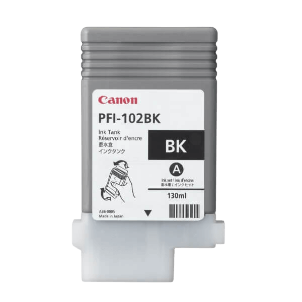 Canon Original PFI102BK 0895B001 svart bläckpatron | Innehåll: 130 ml.