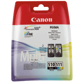Canon Original PG-510-CL-511 2970B010 CMYK rabattpaket | Innehåll: 9 & 9 ml.