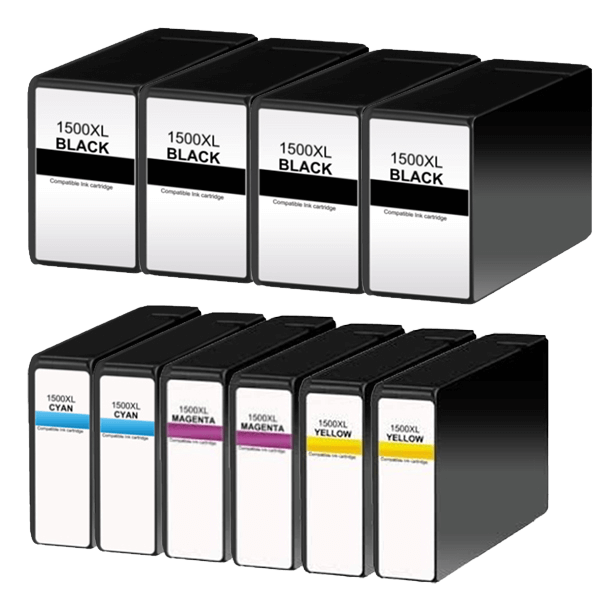 PixoJet Canon PGI-1500XL rabattpaket - 10 st.