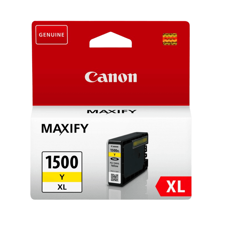 Canon Original PGI-1500XL 9195B001 gul bläckpatron | Innehåll: 12 ml.
