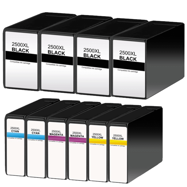 PixoJet Canon PGI-2500 XL rabattpaket - 10 st.