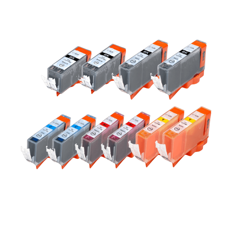 PixoJet Canon PGI-525PG rabattpaket - 10 st.