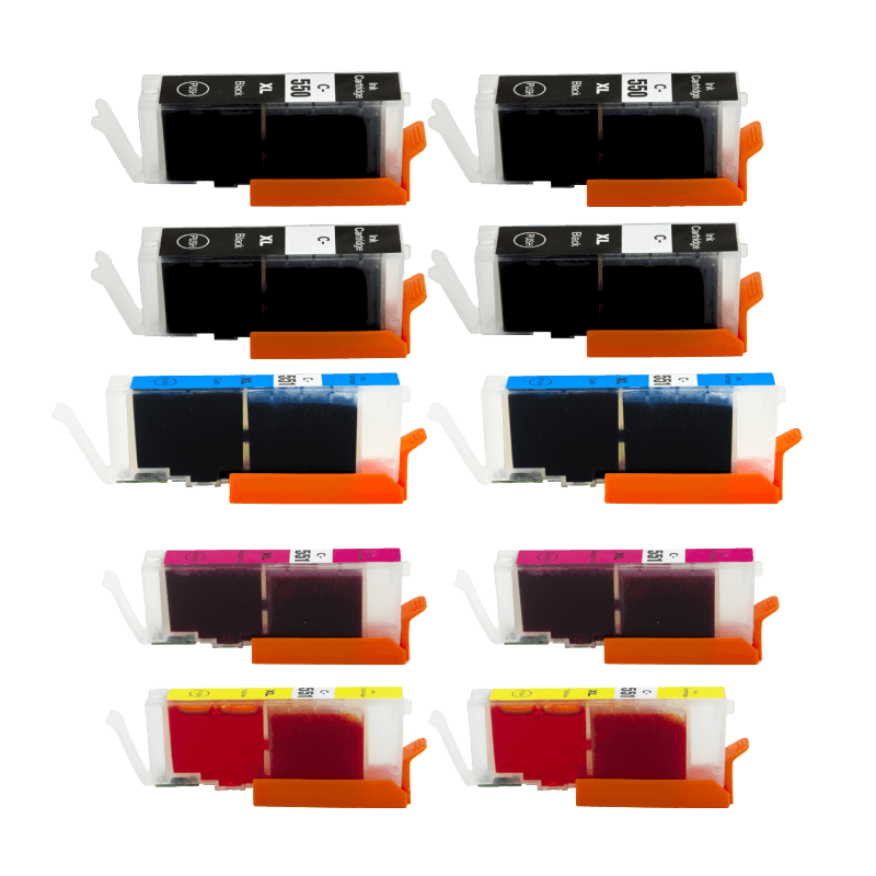 PixoJet Canon PGI-550XL rabattpaket - 10 st.