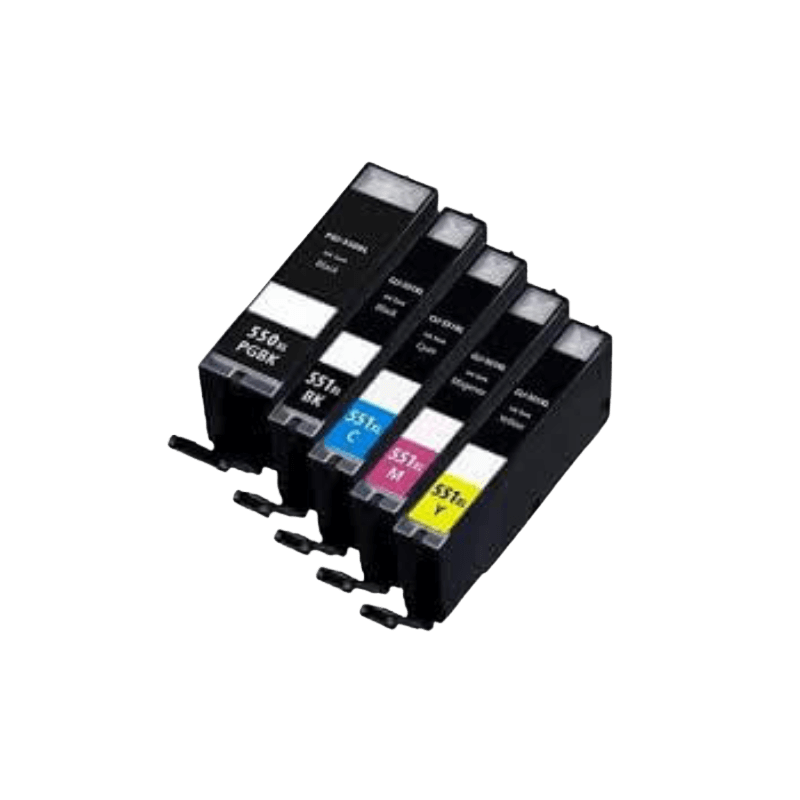 PixoJet Canon PGI-550XL rabattpaket - 5 st.