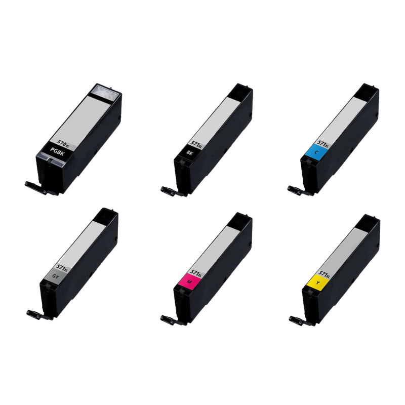 PixoJet Canon PGI-570 PG XL rabattpaket - 6 st.