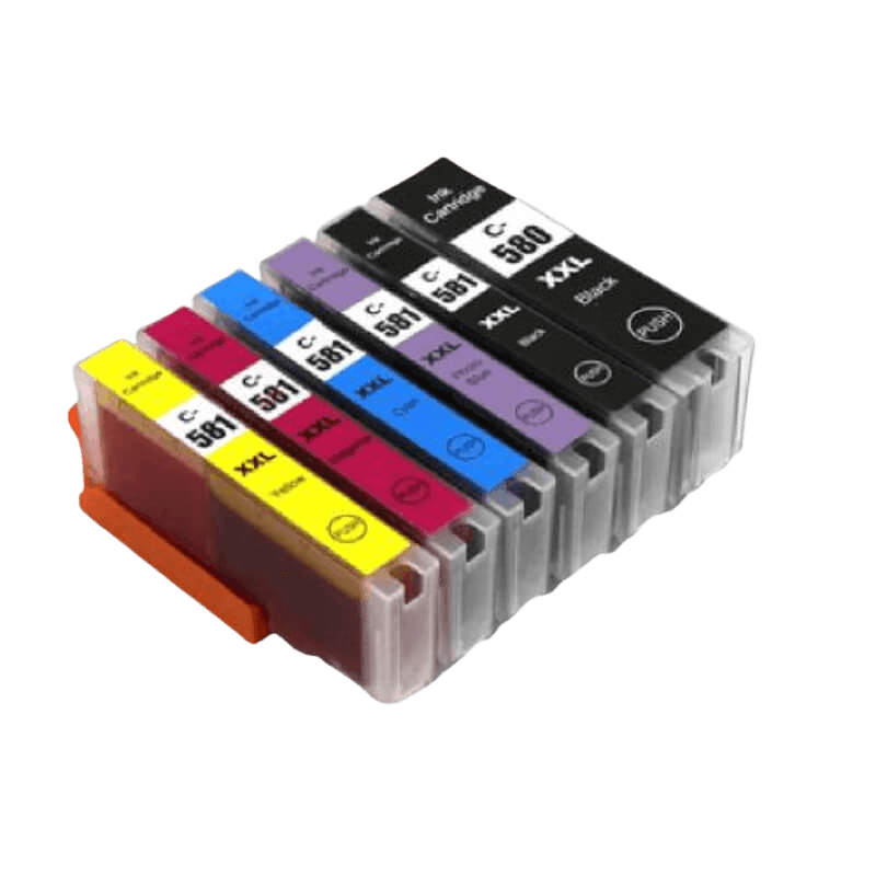 PixoJet Canon PGI-580 XXL rabattpaket - 6 st.