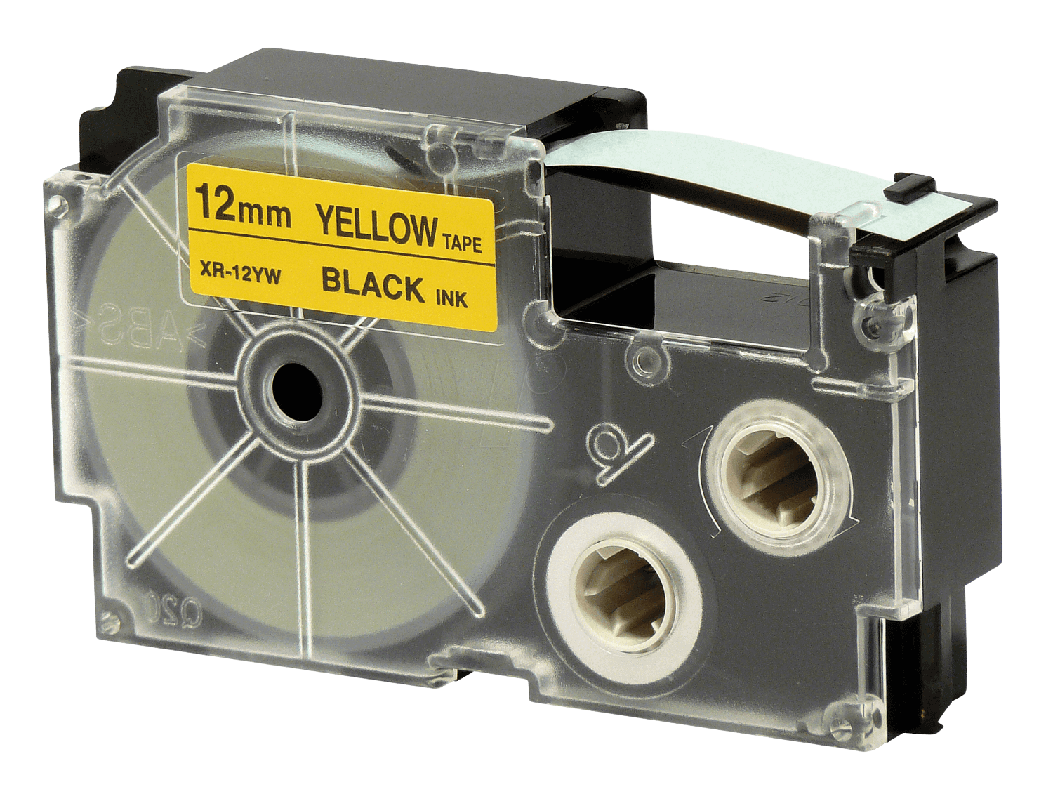 PixoJet Casio XR-12YW 12 mm x 8 m Svart text / Gul tejp