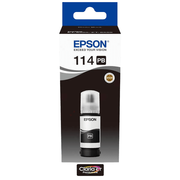 Epson Original 114 C13T07B140 foto svart bläck refill | Innehåll: 70 ml.