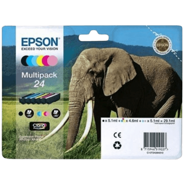Epson Original 24 C13T24284011 CMYK + LC + LM rabattpaket