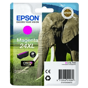 Epson Original 24XL C13T24334012 magenta bläckpatron | Innehåll: 10 ml.