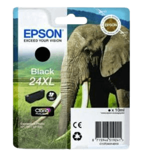 Epson Original 24XL C13T24314012 svart bläckpatron | Innehåll: 10 ml.
