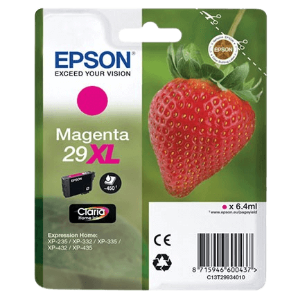 Epson Original 29 C13T29934012 XL magenta bläckpatron | Innehåll: 6,4 ml.