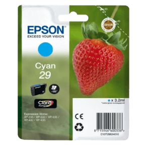 Epson Original 29 C13T29824012 cyan bläckpatron | Innehåll: 3,2 ml.